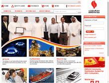 Tablet Screenshot of emiratesgas.com